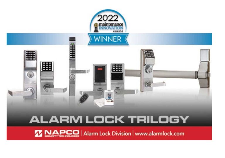 NAPCO’s Alarm Lock Trilogy Access Control Locks Win Annual Maintenance ...