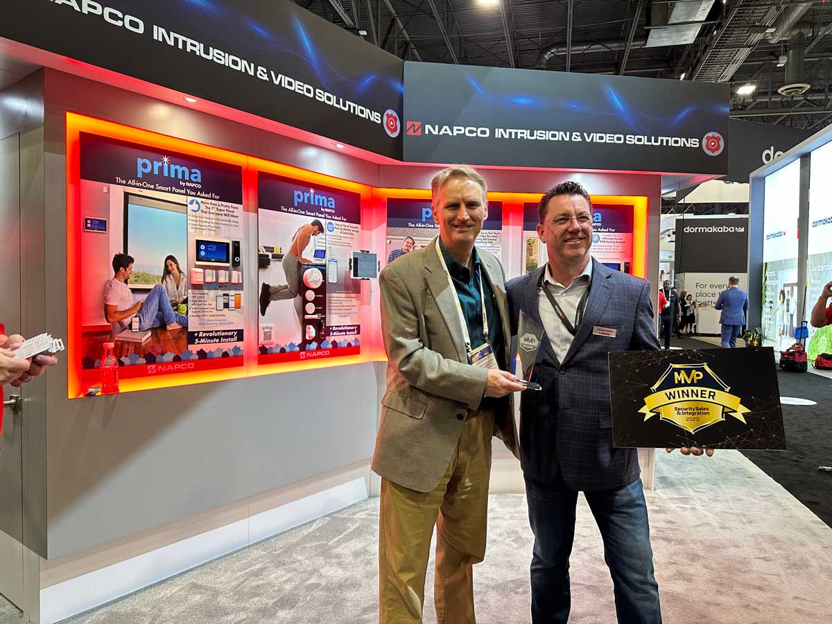 Napco Prima AllinOne Residential 7” Super Panel Wins MVP Award at ISC